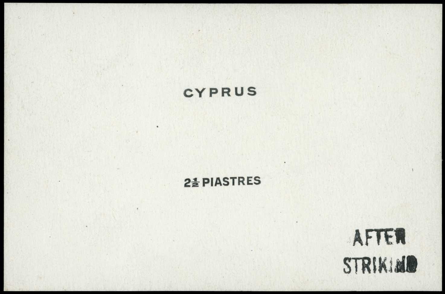 PROOF: 1925 De La Rue die proof for '2½...