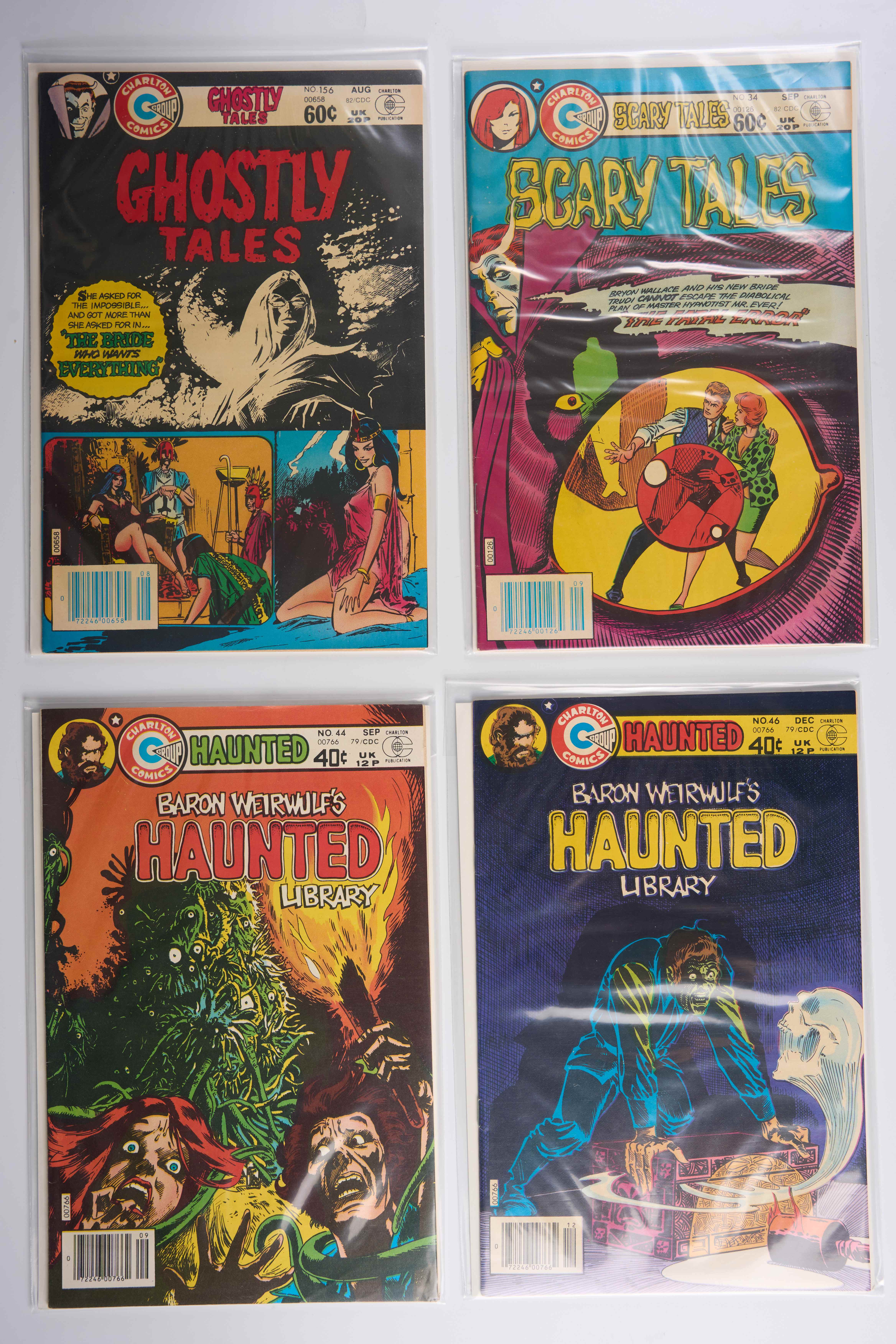 Ghostly Tales, Scary Tales, Haunted and Ghost Manor (Charlton Comics, 1979-1982) Bundle of 10