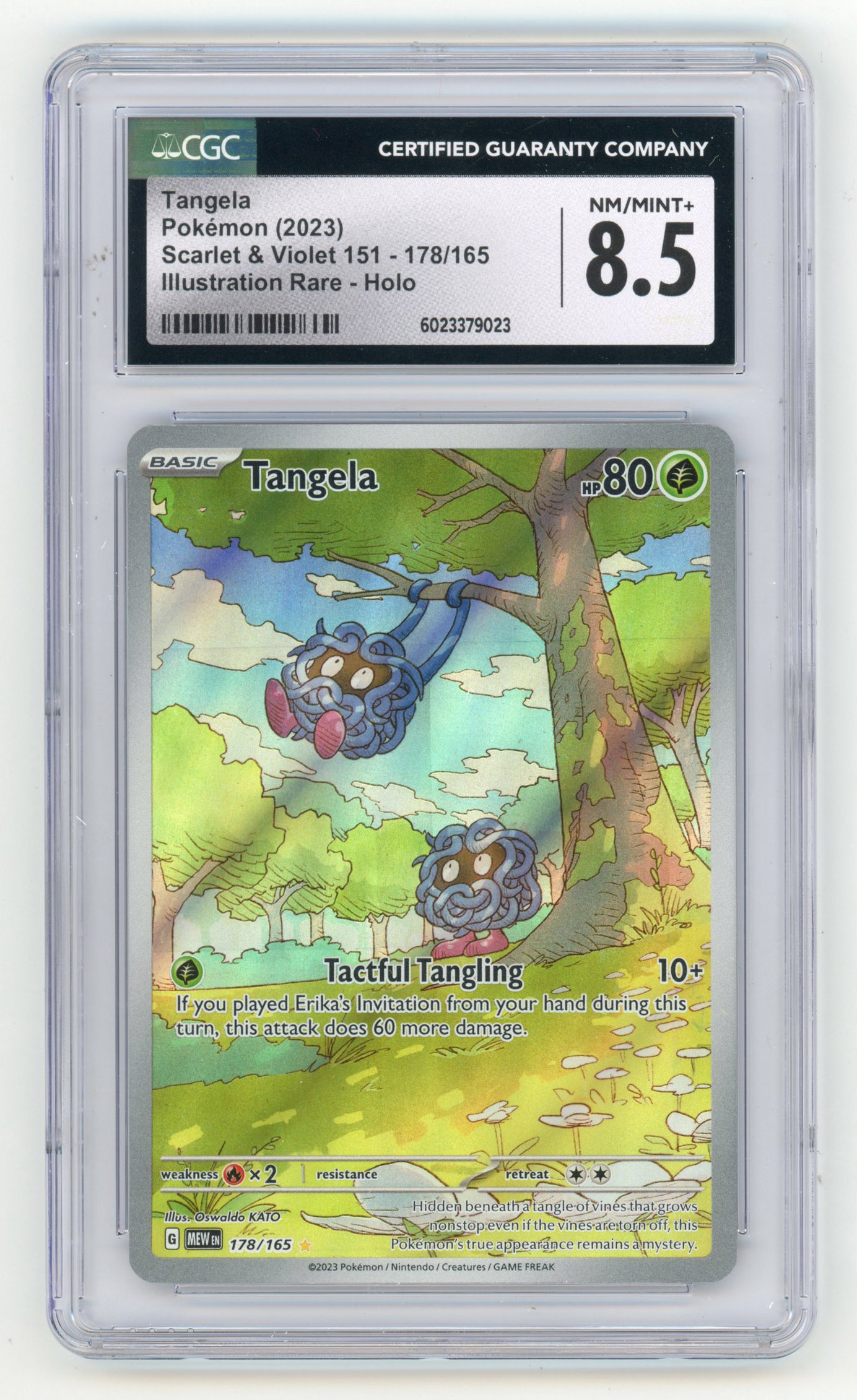 CGC 8.5 Tangela Illustration Rare #178 - S&V 151 2023