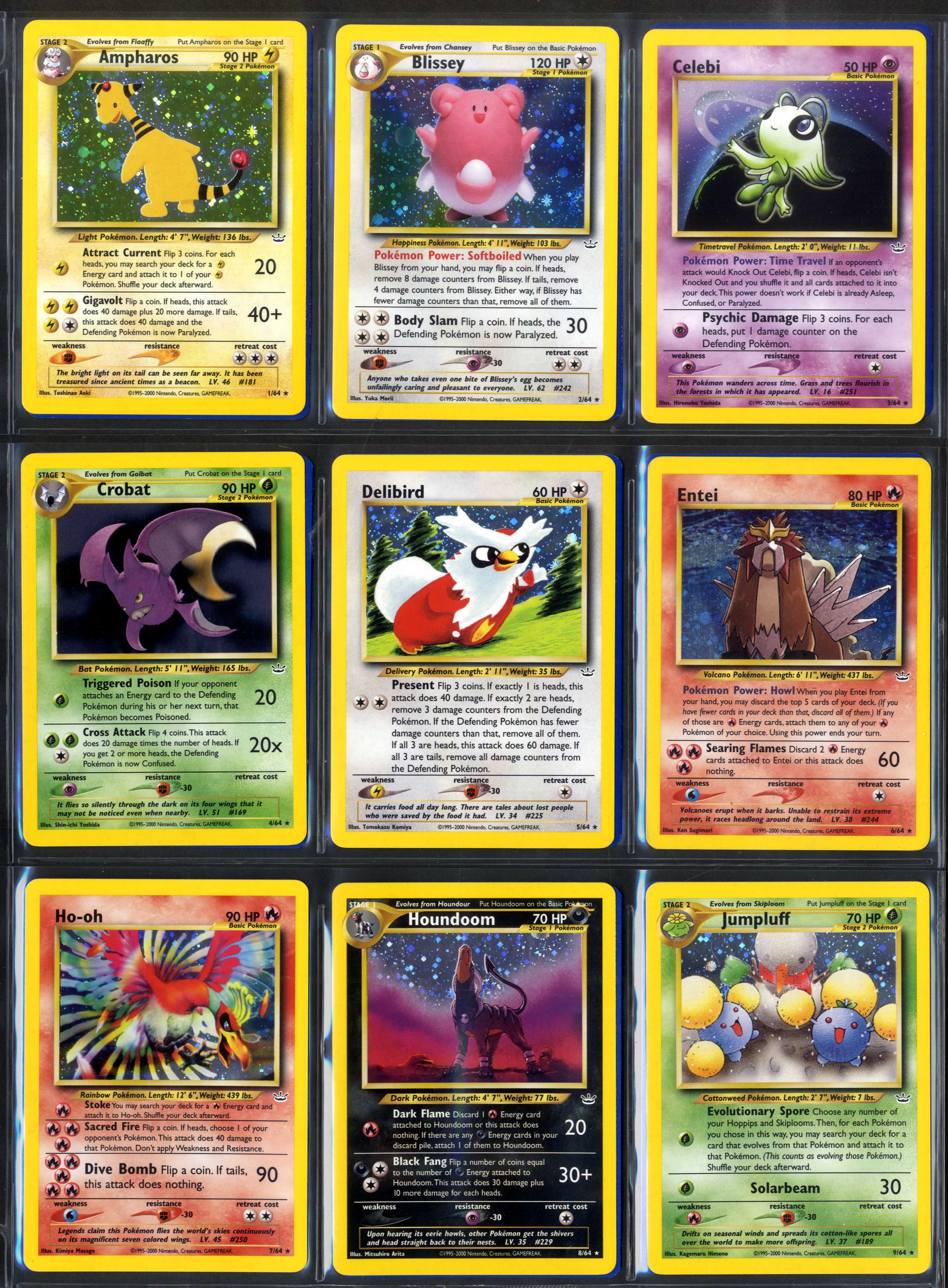 Pokémon TCG - Neo Revelation - Unlimited - Complete Set including ‘Shinings’ 66/64
