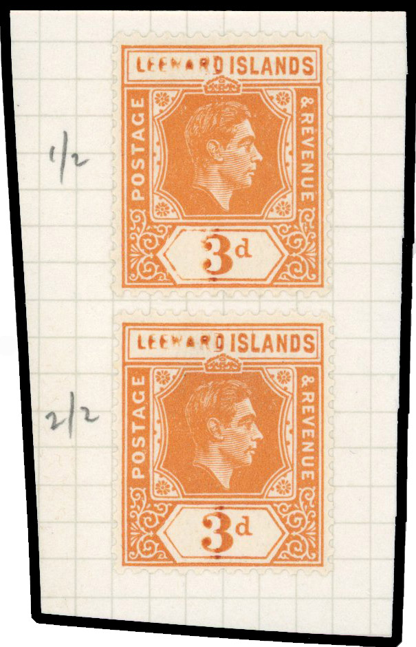 Leeward Islands SG 107a vars mint