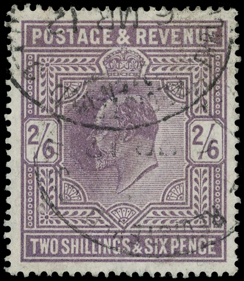 1911-13 Somerset House 2/6d dull greyish purple fine used