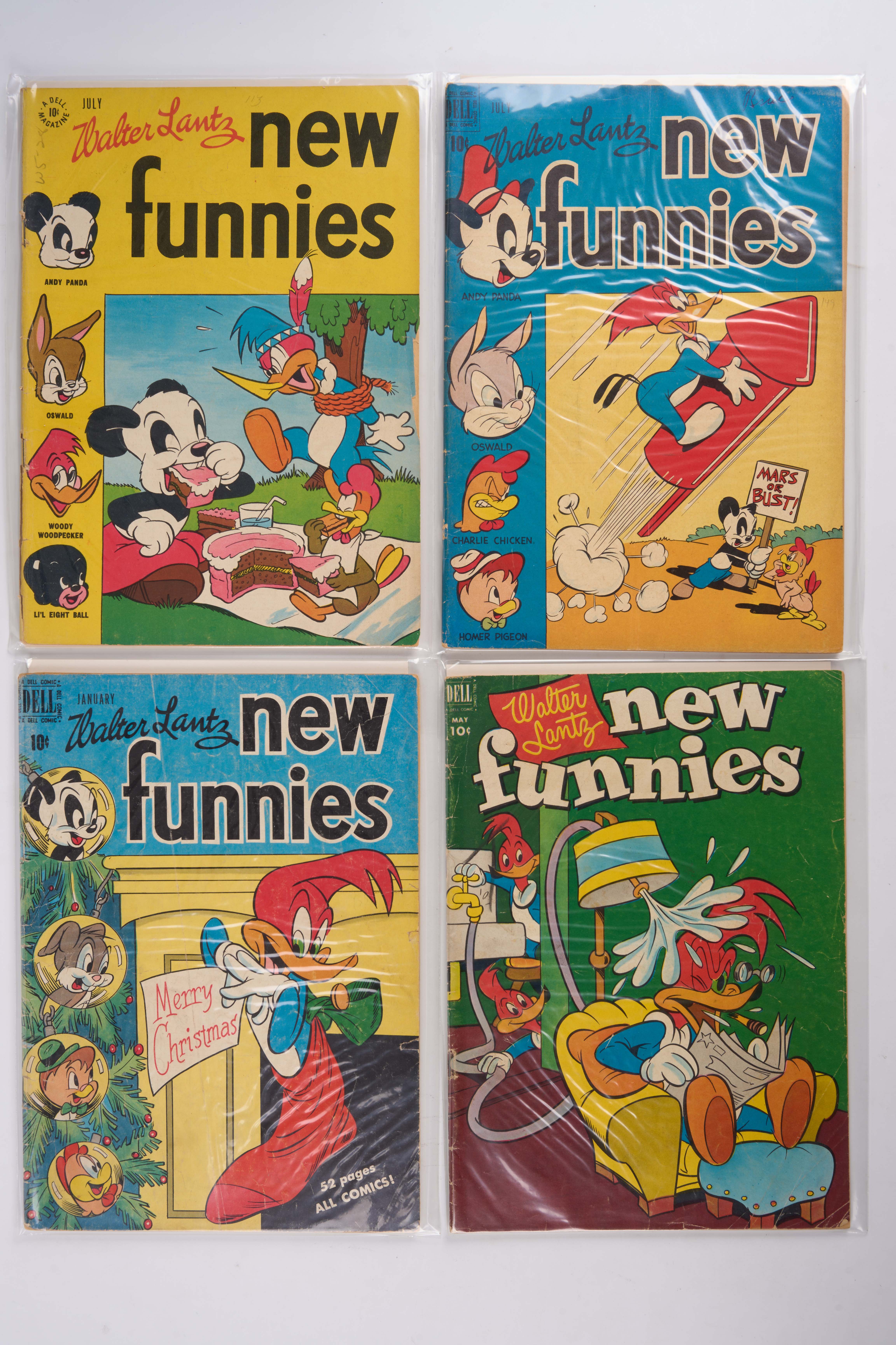 Walter Lantz New Funnies (Dell, 1946-1961) Bundle of 18