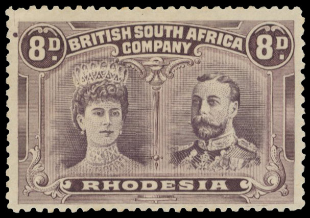 8d dull purple and deep dull purple RSC A, position 13 printer's mark mint