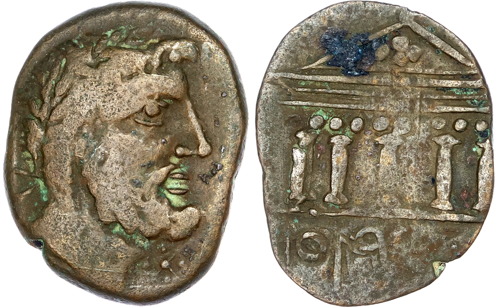 Syrtica, Sabratha, pseudo-autonomous issue (c. 60-50 BC) AE