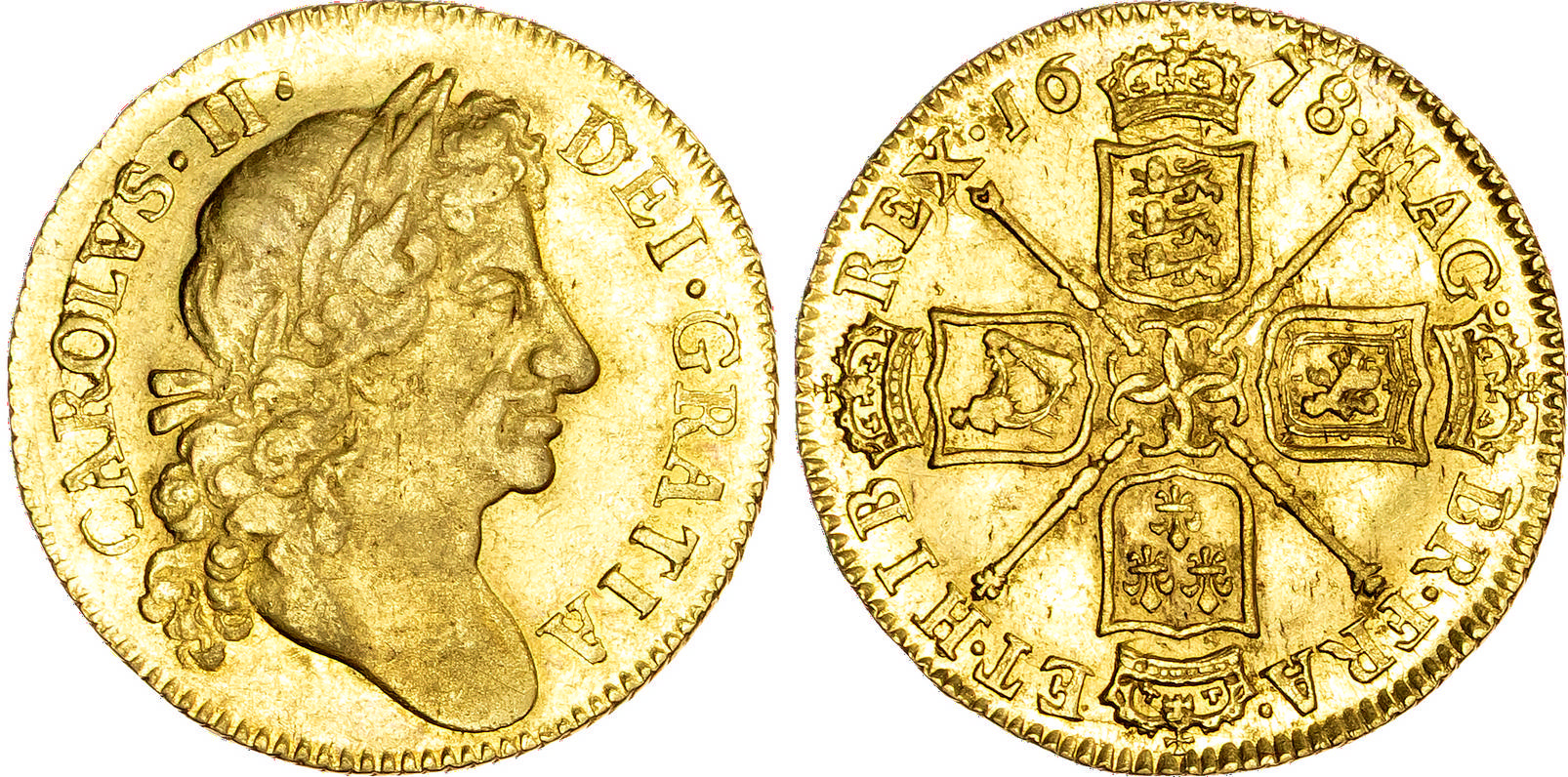 Charles II (1660-1685), Guinea, 1678.