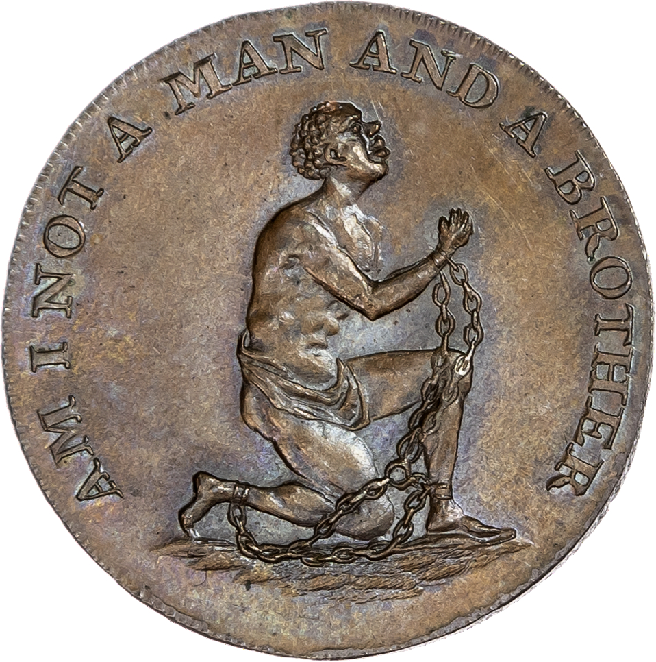 London, Political Series, William Lutwyche for an Anti-Slavery Society Halfpenny undated
