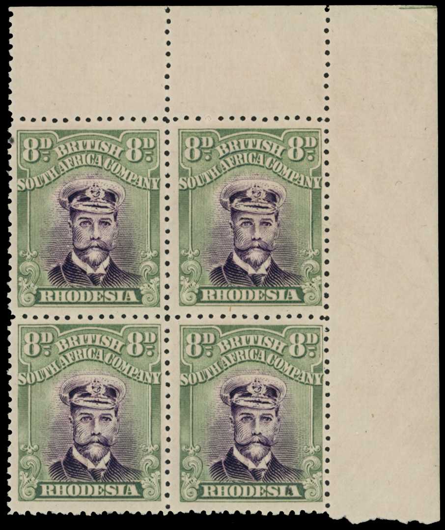 1922-4 8d Head Die IIIB, perf 14, white...