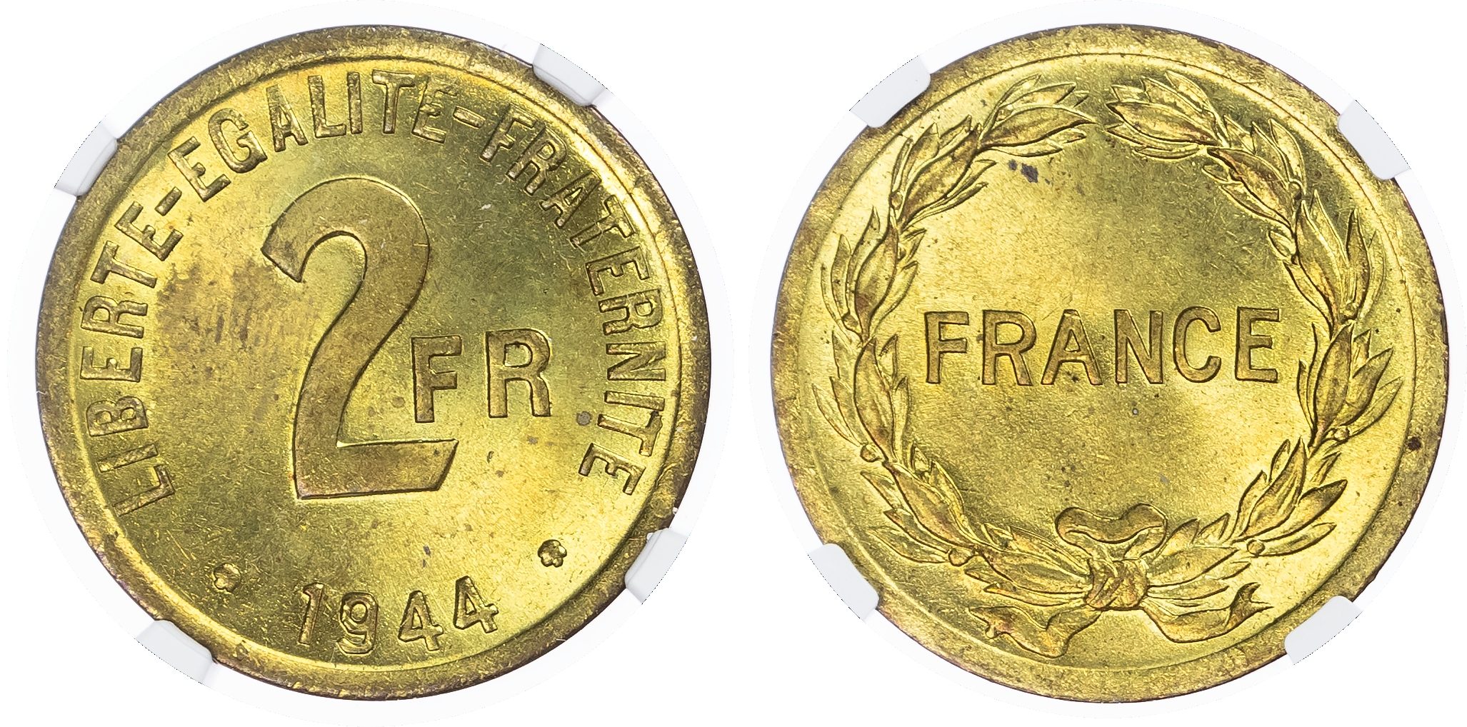 France. Allied Occupation BR 2 Francs. 1944. 
