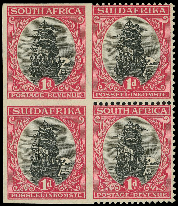 South Africa SG 31a block mint