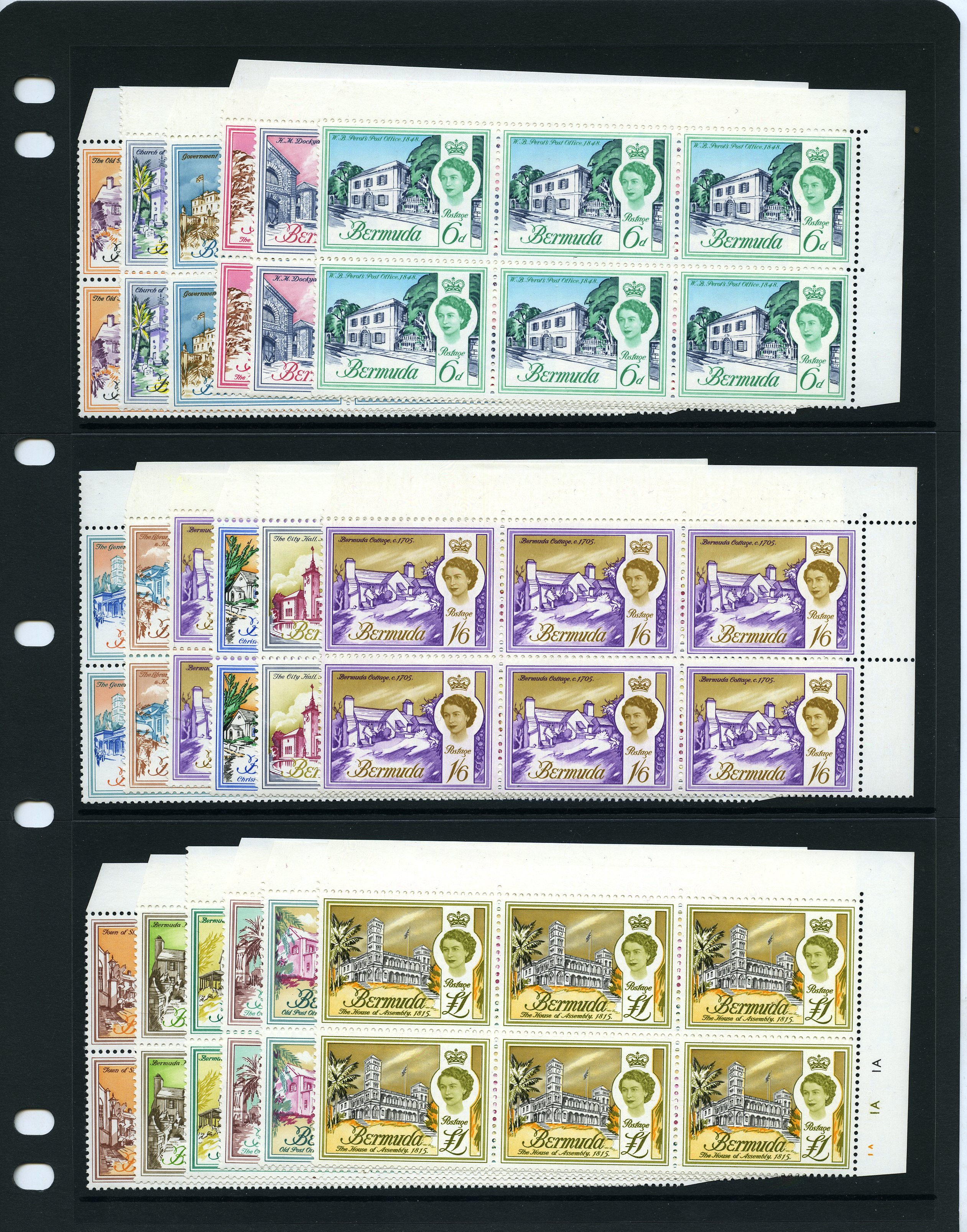 1962-8 set of eighteen in top right corner...