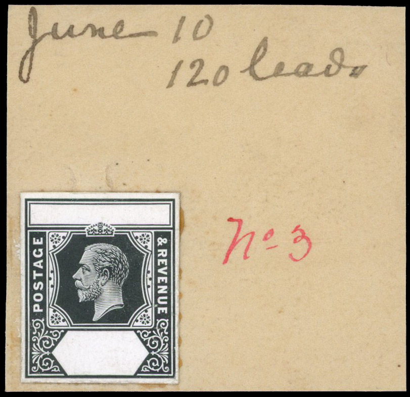 Straits Settlements KGV master die proof of Imperium design