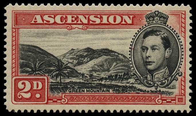 1938-53 2d black and red-orange Perf 14,...