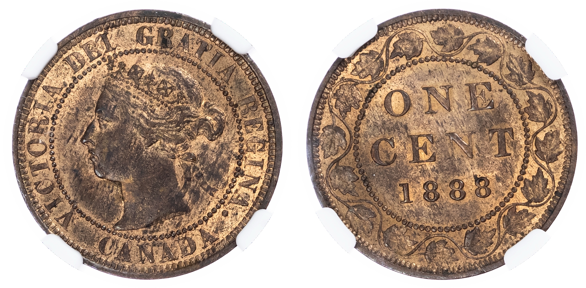 Canada, British Colonial. Victoria CU 1 Cent. 1888. 