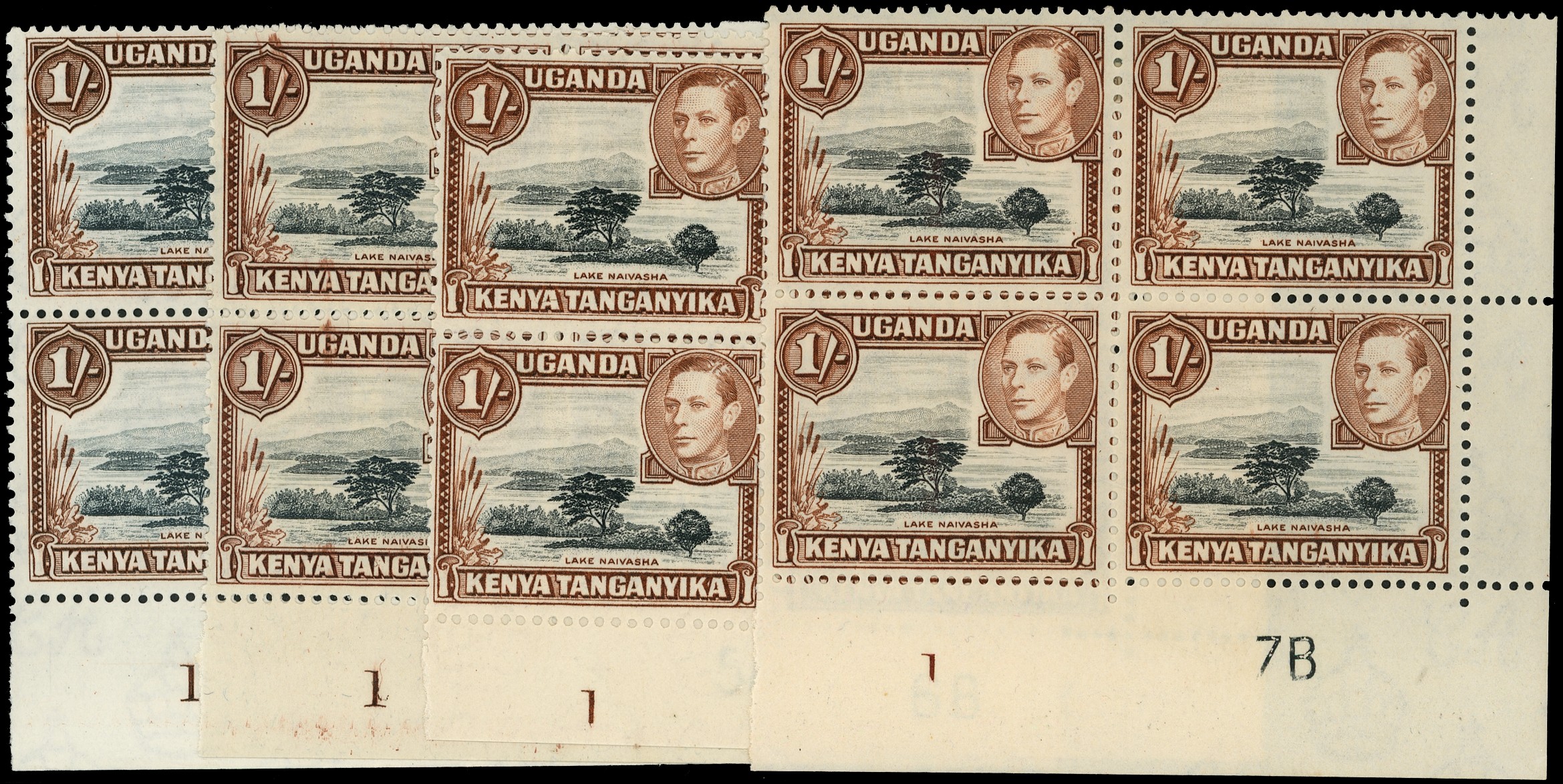 KUT SG 145a Plate blocks...