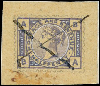 1882 ½d Hand painted essay.