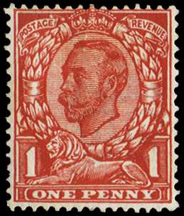 1911 1d Colour trial (Die 2). Very fine...