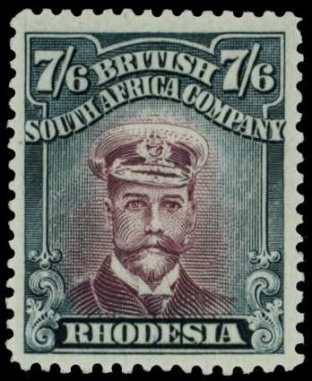 1922-3 7/6d Head Die IIIB, perf 14, white...