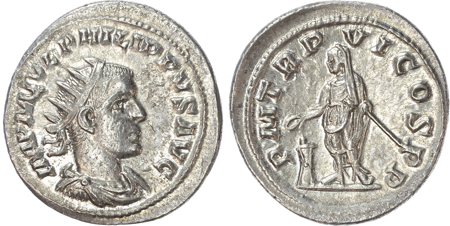 Philip II (AD 247-249) AR Antoninianus, Antioch, 4.25g. 