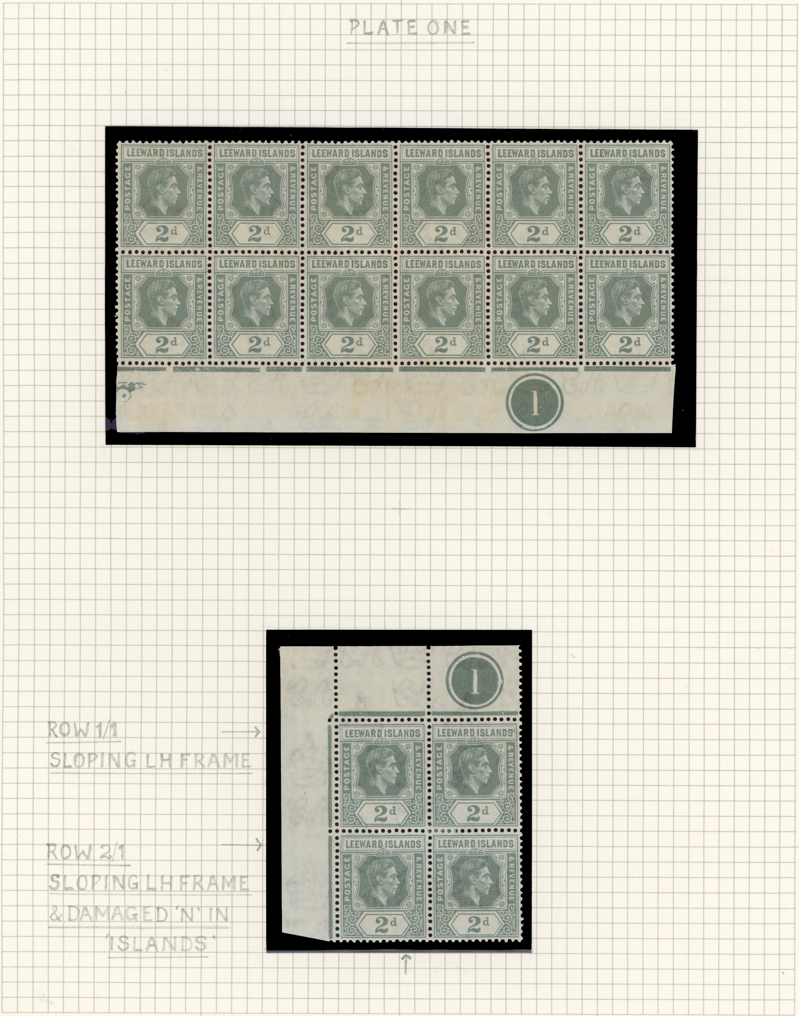 Leeward Islands SG 103-ba study mint