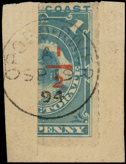 Niger Coast SG 58 used