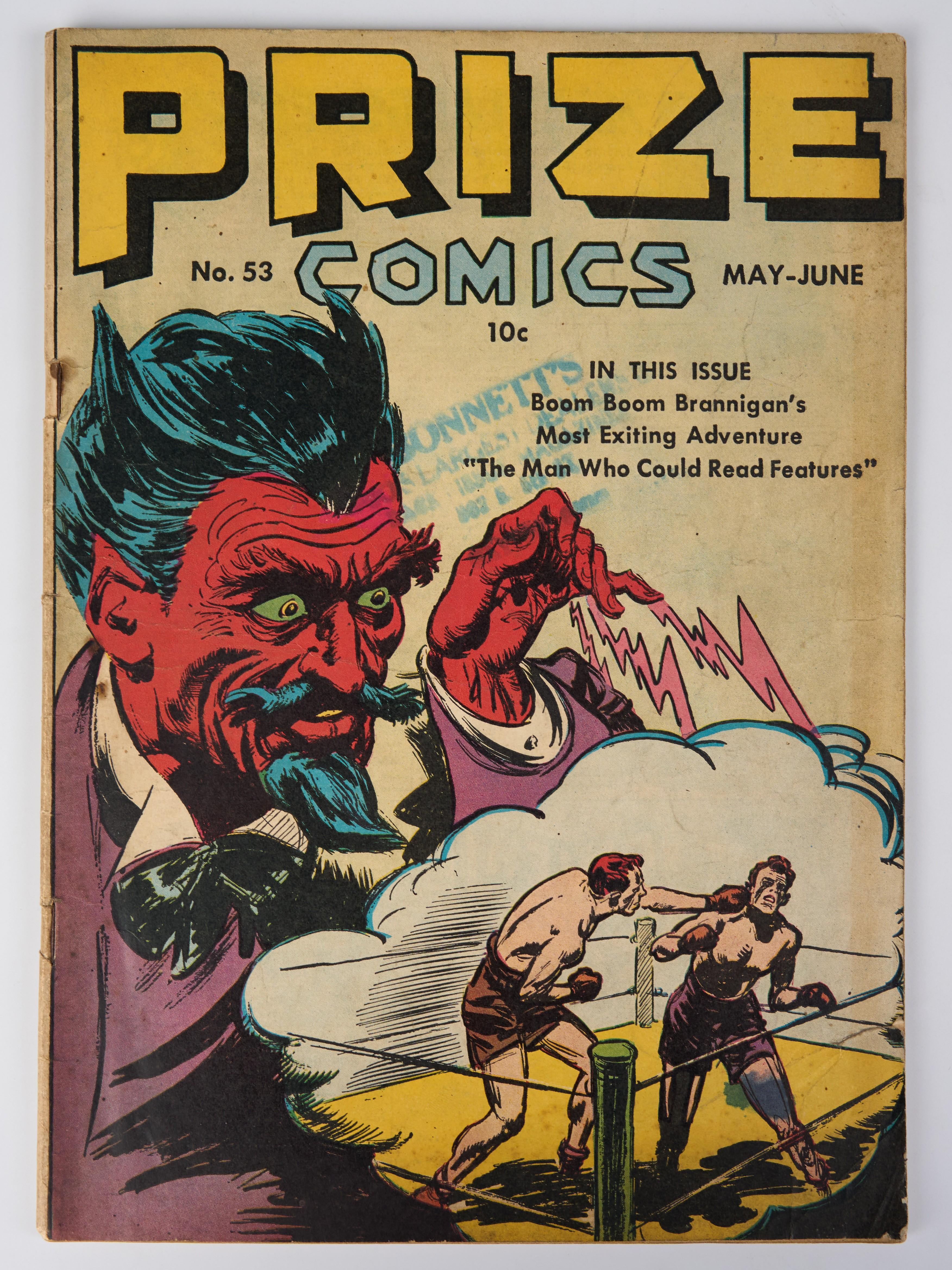 Prize Comics Volume 5 #5 Issue 53 Cover by Charles Voight (Prize Comics, 1945)