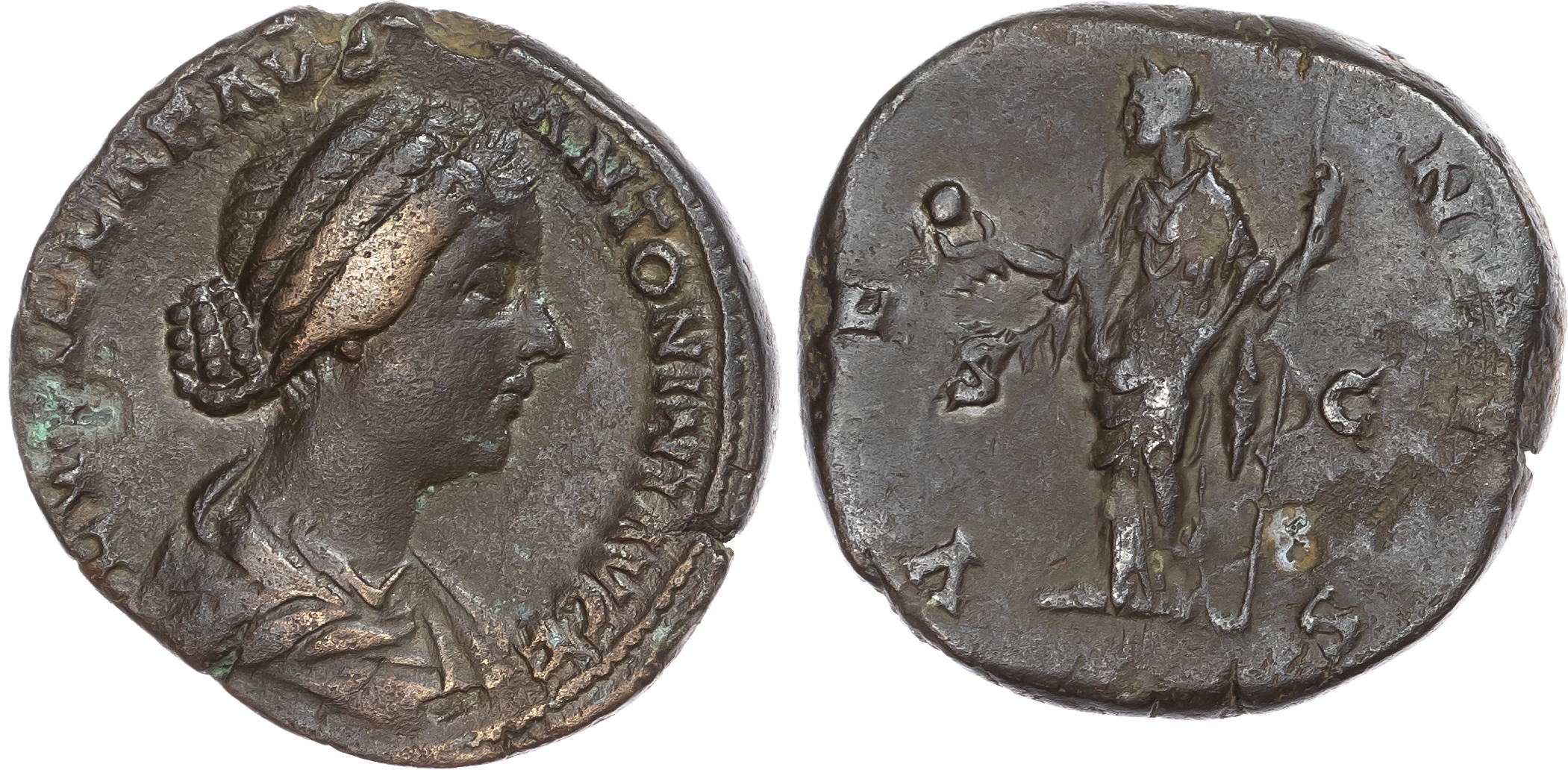 Lucilla (Augusta AD 164-182) AE Sestertius, Rome, AD 164-169, 20.58g. 