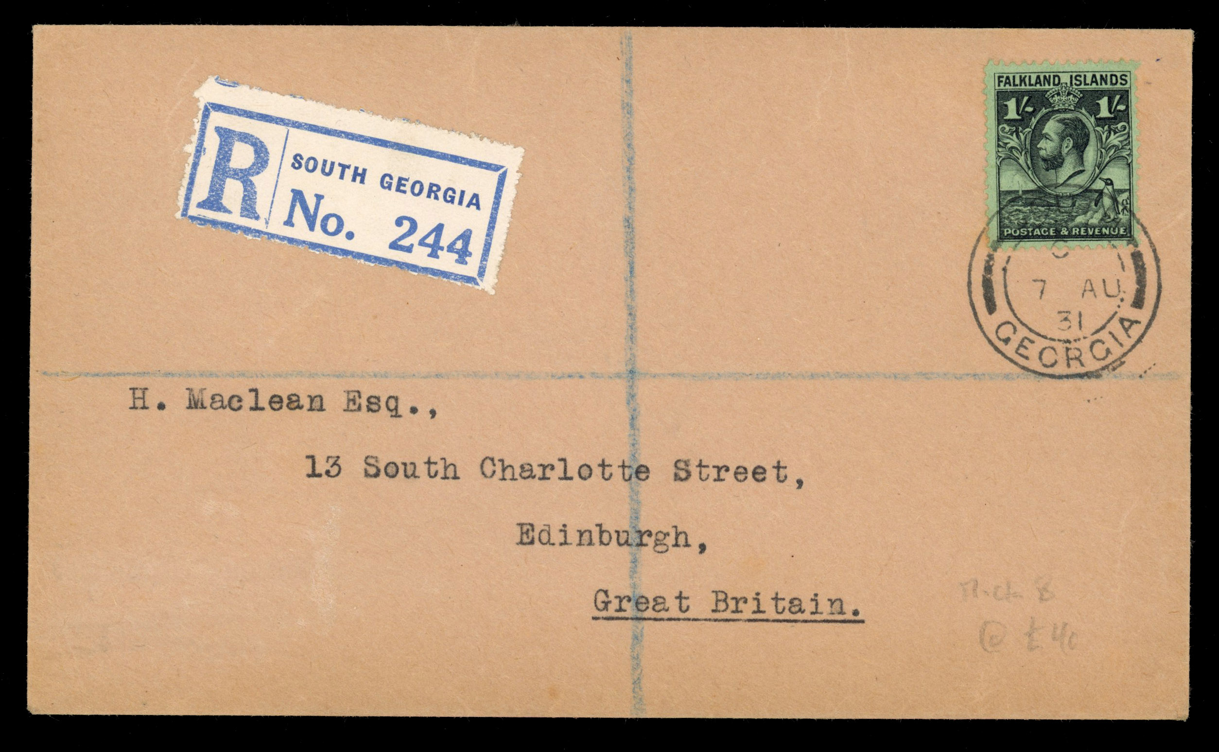 Dependencies. 1929 Whale and Penguin and 1938 KGVI covers