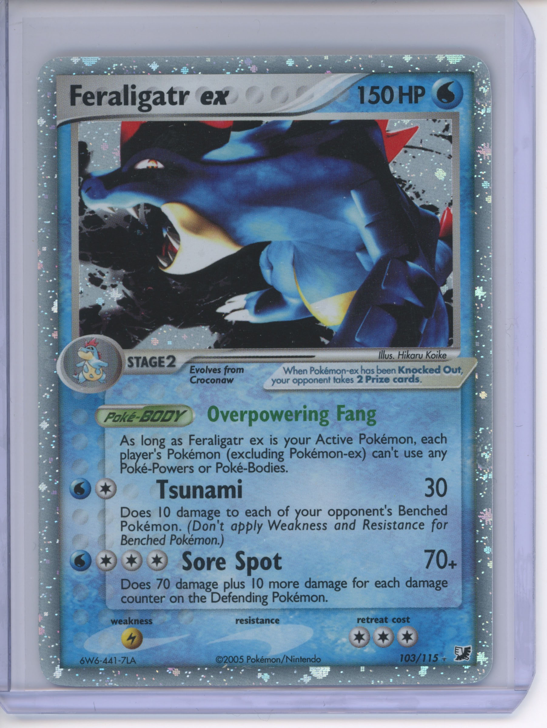 Pokémon TCG - Feraligatr ex - Ex Unseen Forces 103/115