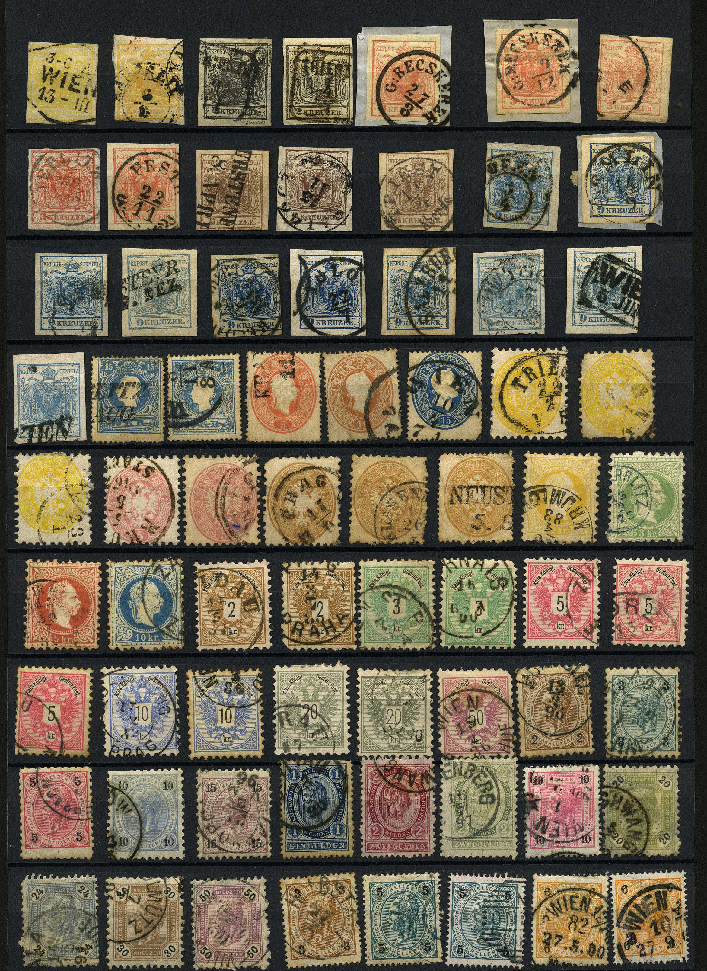 1850-1920s used collection arranged on four...