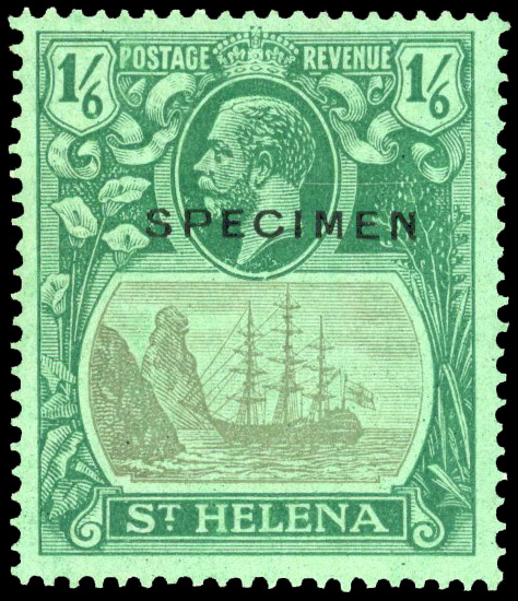 St Helena SG 107cs Cleft Rock Specimen