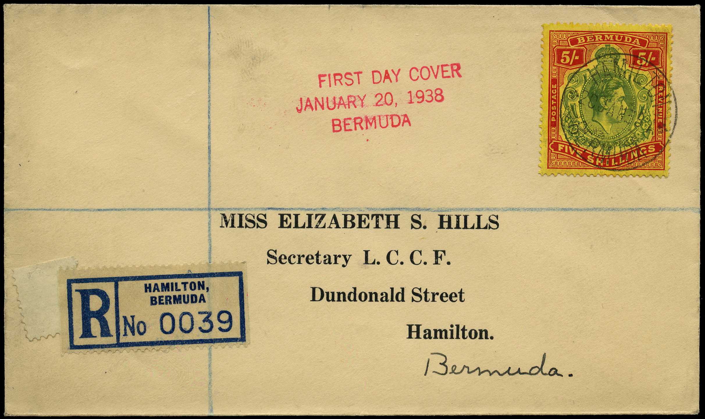 POSTAL HISTORY: 1938 set of four...