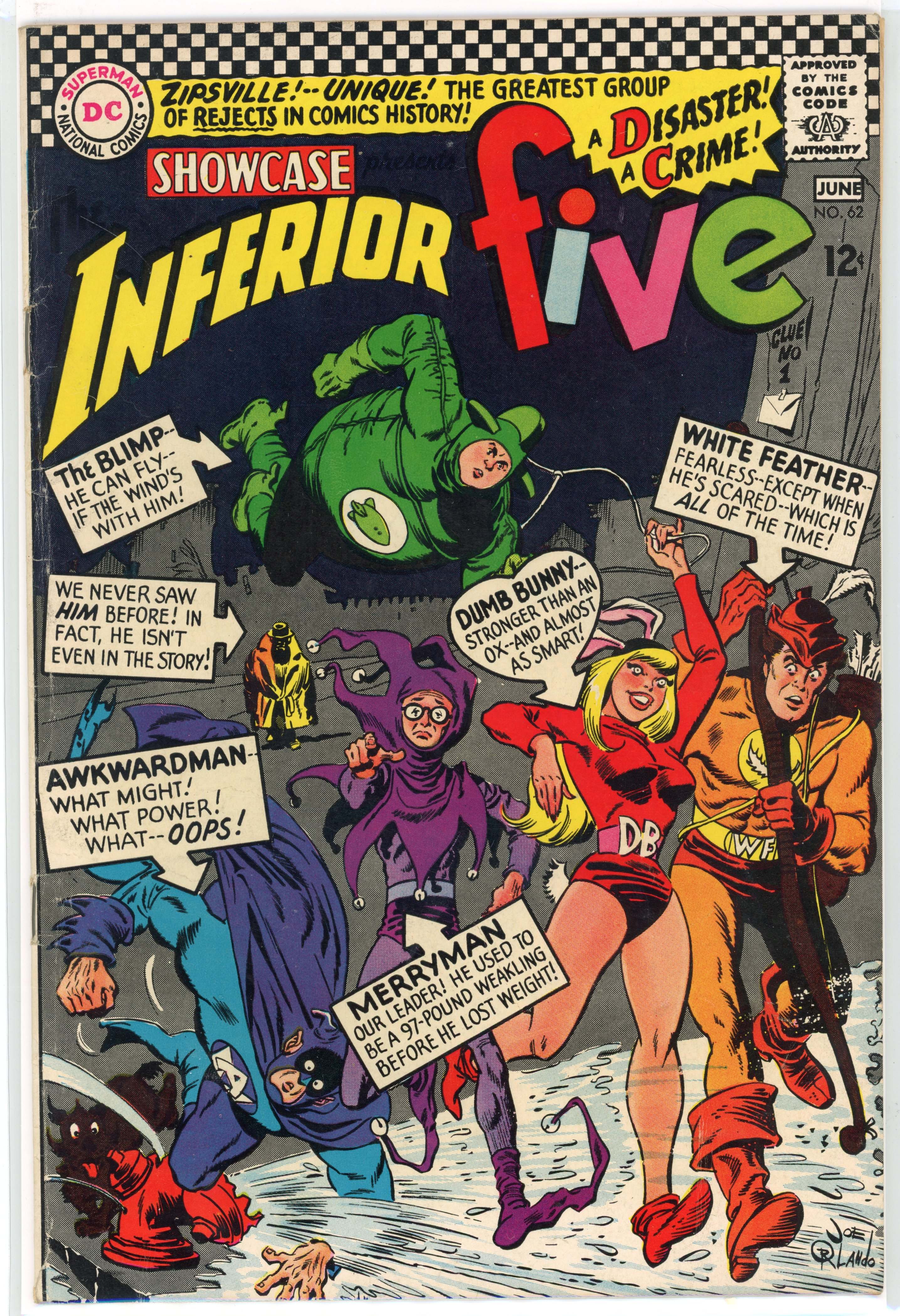 Showcase #62 (DC Comics, 1966) First Appearance and Origin of Inferior Five