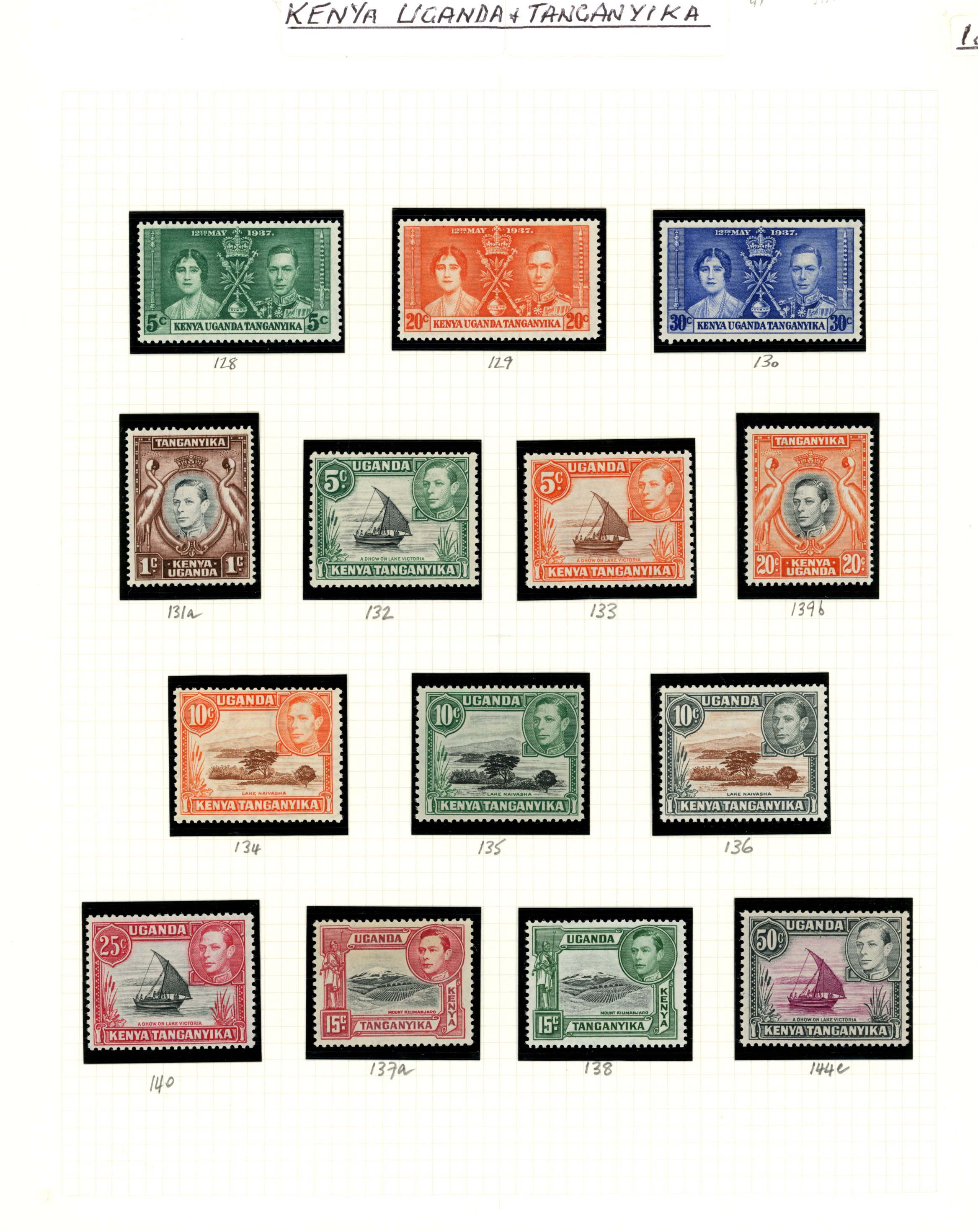 1937-52 KG VI collection (47) on leaves,...