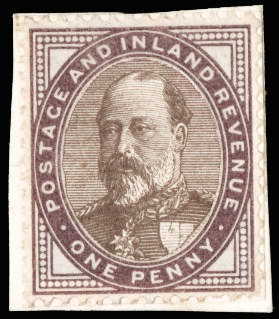 GB SG 219 var 1901 1d lilac composite 'paste-up' essay