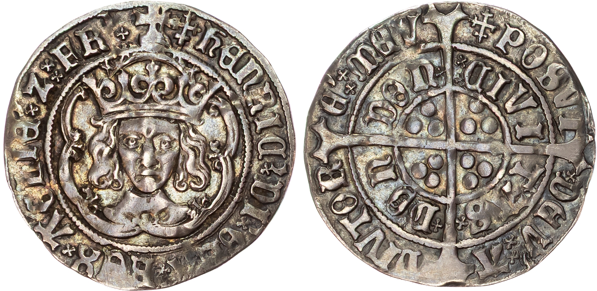 Henry VII (1485‑1509), AR Groat, 2.8gm., class IVa.