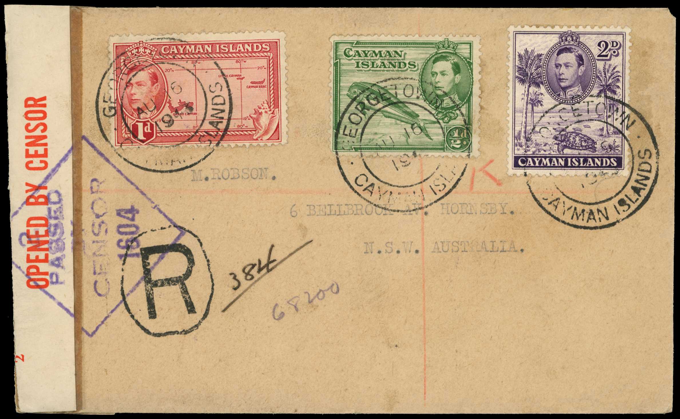 1918-44 Balance of censored mail collection...