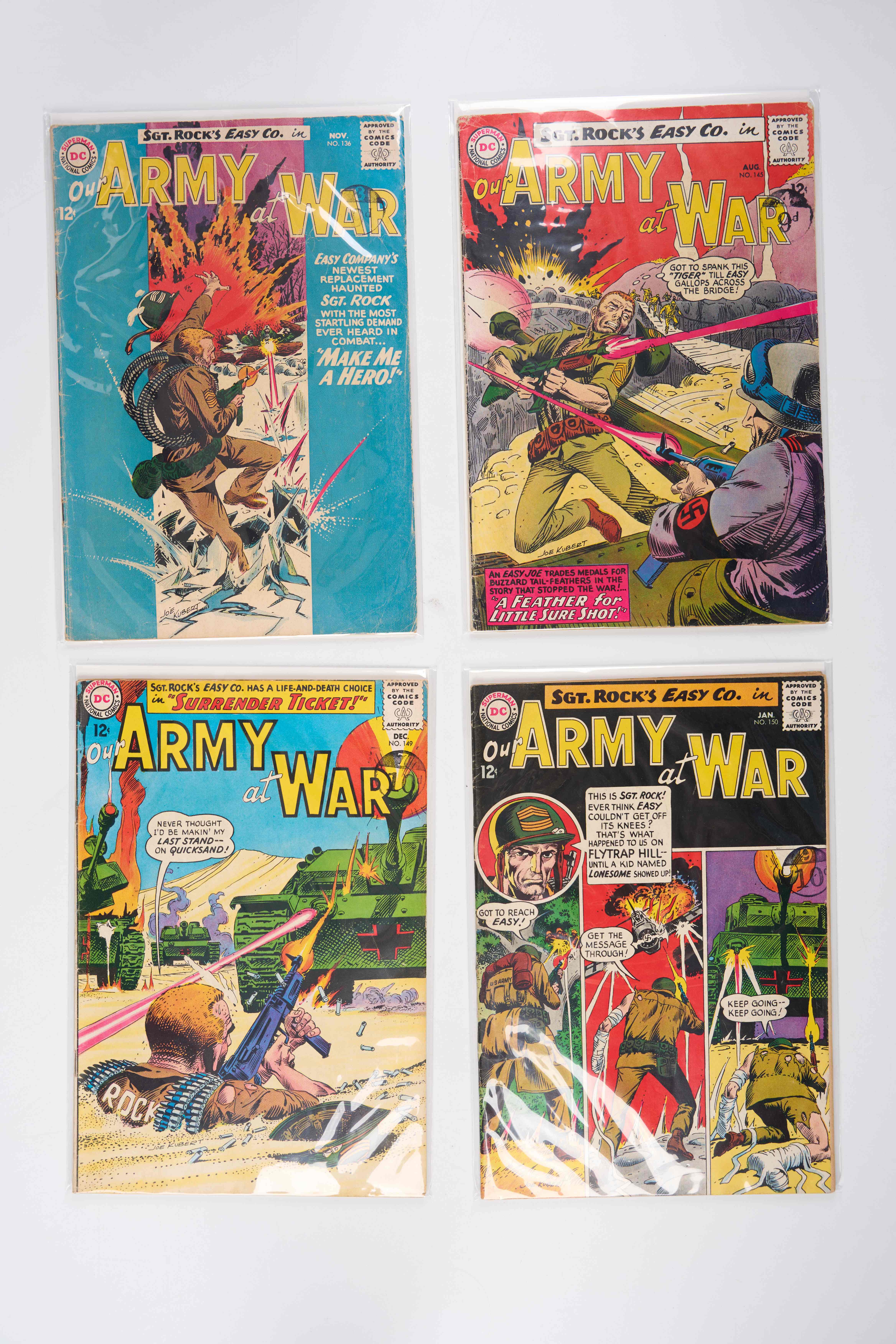 Our Army At War Silver Age (DC Comics, 1963-66) Bundle of 14