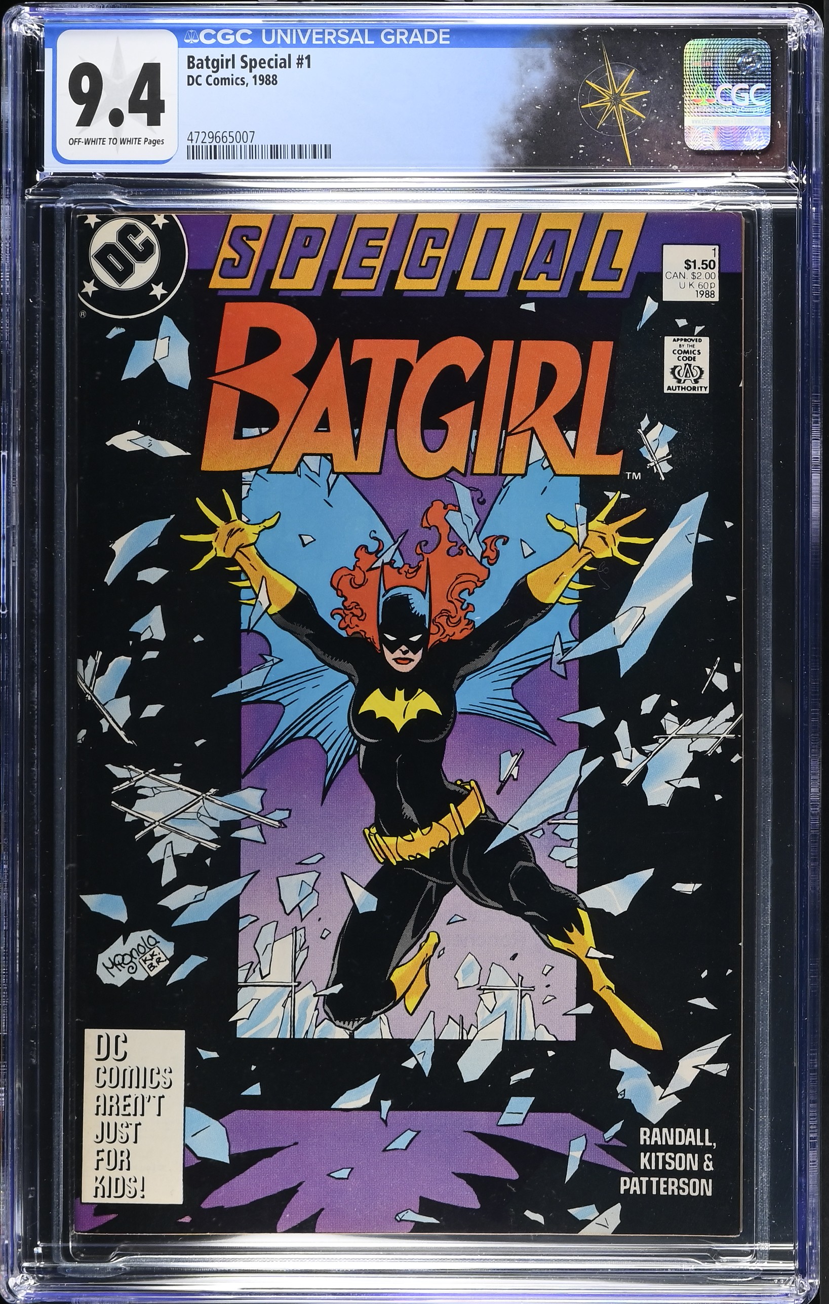 Batgirl Special #1 CGC 9.4 Last Batgirl Tale Before The Killing Joke (DC Comics, 1988) Off-White to White Pages