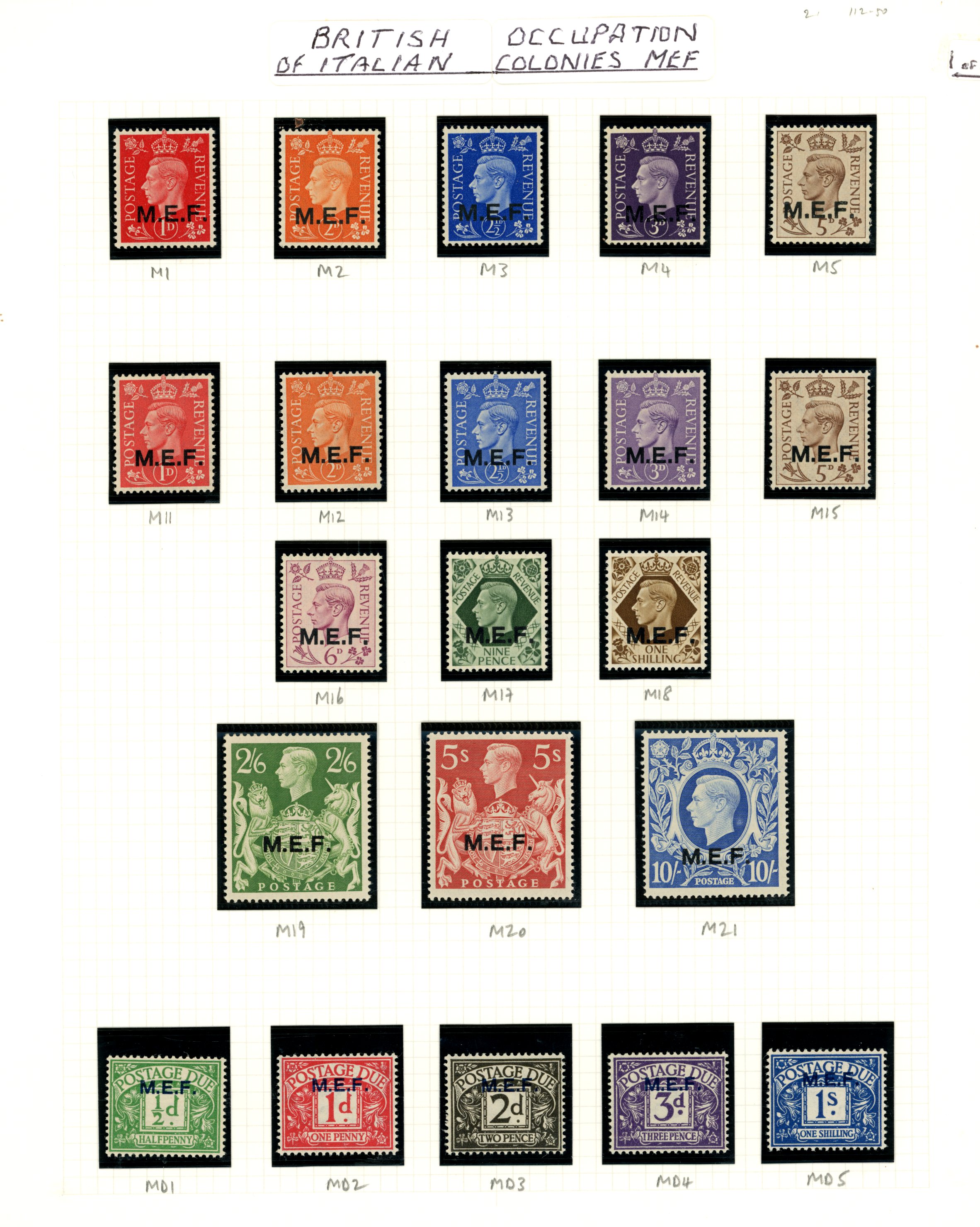 1937-49 KG VI collection (43) on leaves,...