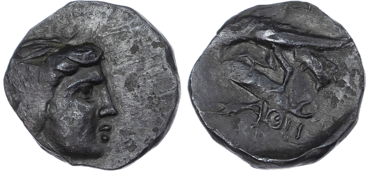 Skythia, Olbia Æ 17mm. Circa 400-350 BC.