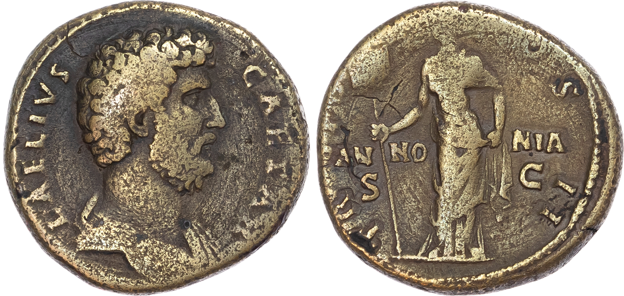 Aelius Caesar (AD 136-138) AE Sestertius, Rome, AD 137, 28.03g. 
