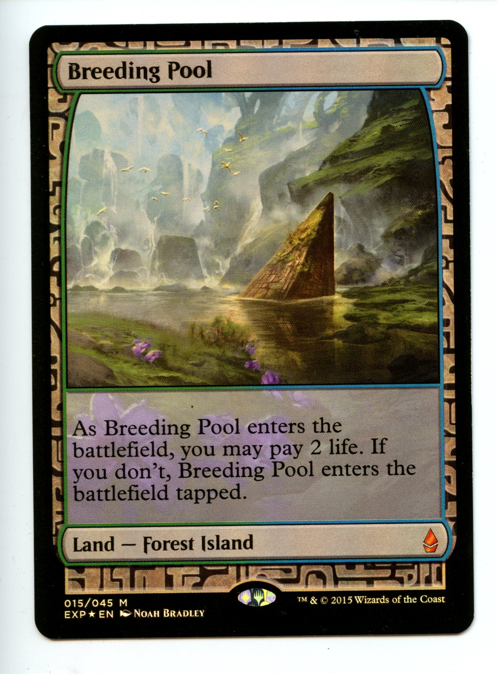 Magic the Gathering - Breeding Pool   - Zendikar Expeditions  - Lightly Played 