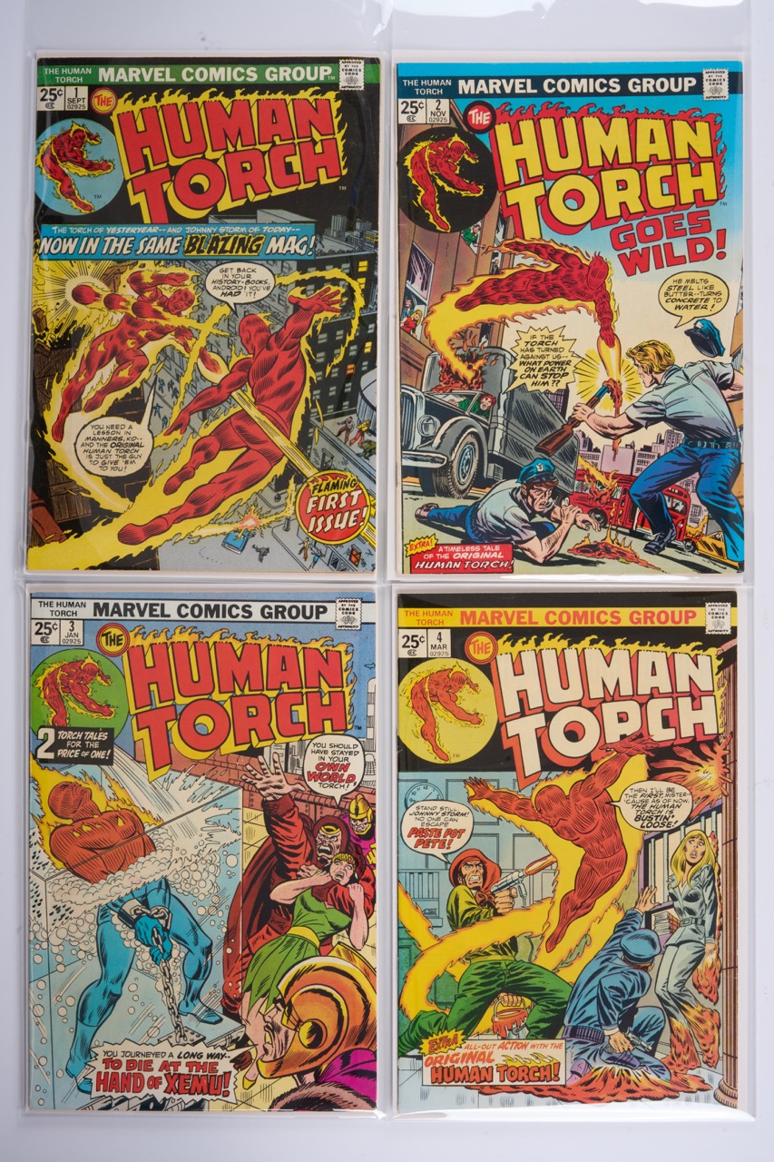 Human Torch Volume 2 Complete (Marvel Comics, 1974-75) Bundle of 8