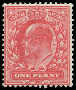 1911 1d Aniline pink (F). Very fine unused o.g. example of this distinctive Harrison shade. Spec....