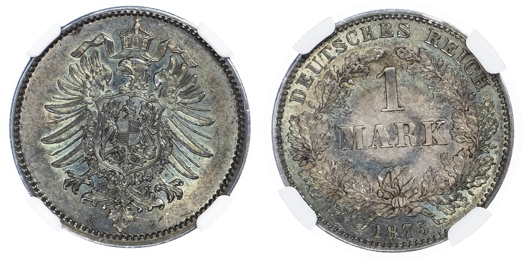 Germany. Empire AR 1 Mark. 1875J. 