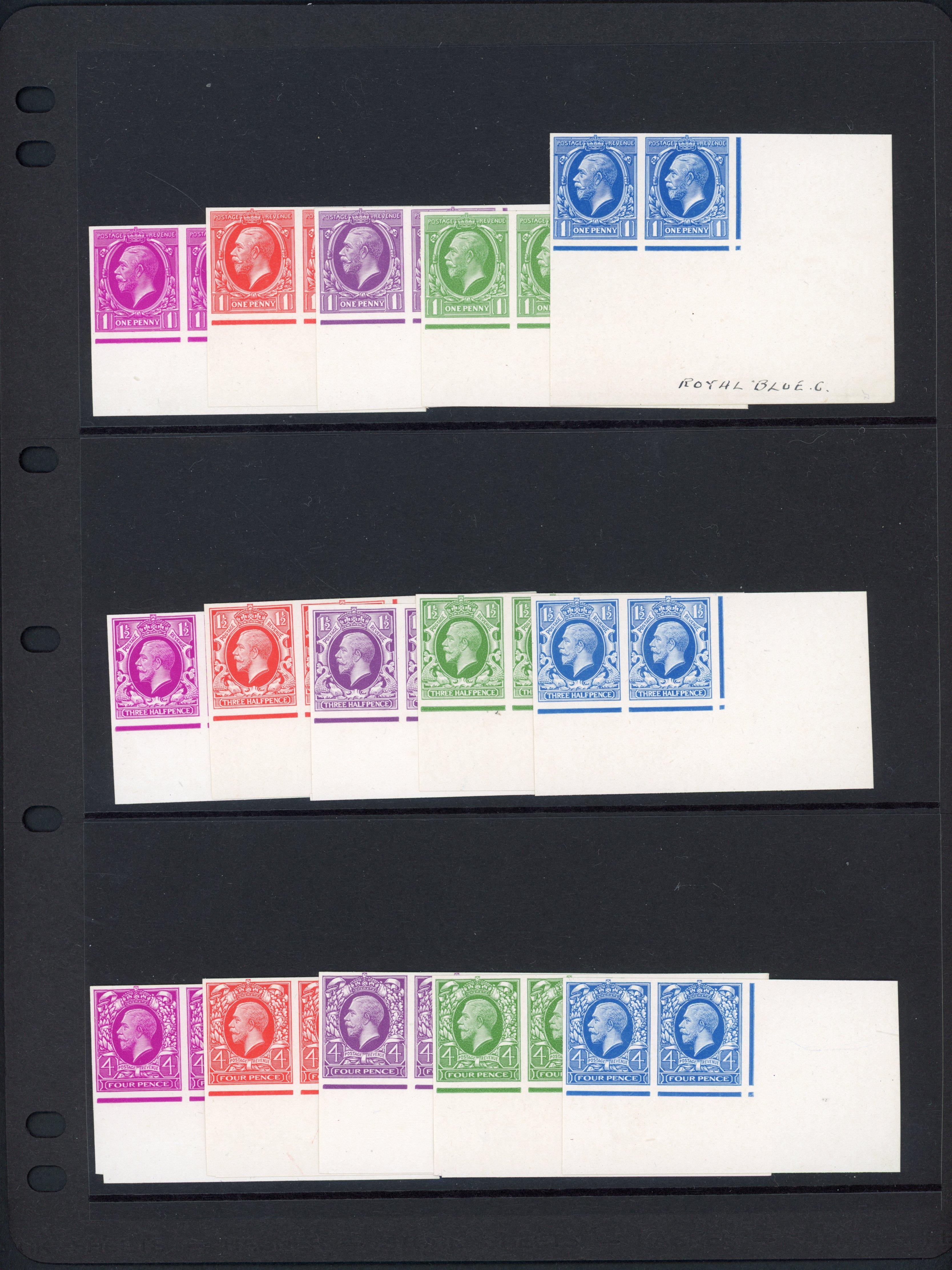 GB SG440/445 1934Photogravure Colour Trials