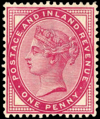 GB SG 172 1881 1d lilac colour trial