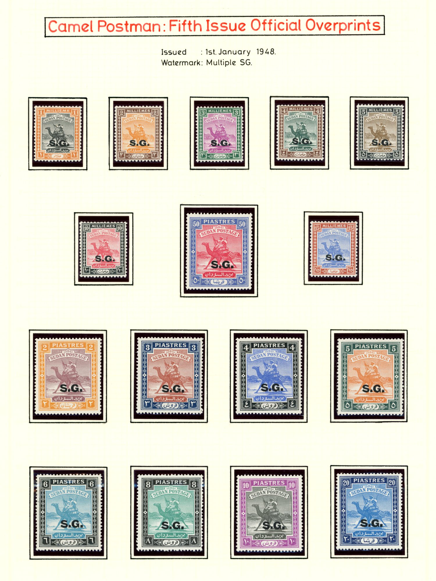 OFFICIALS: 1900-62 mainly mint selection...