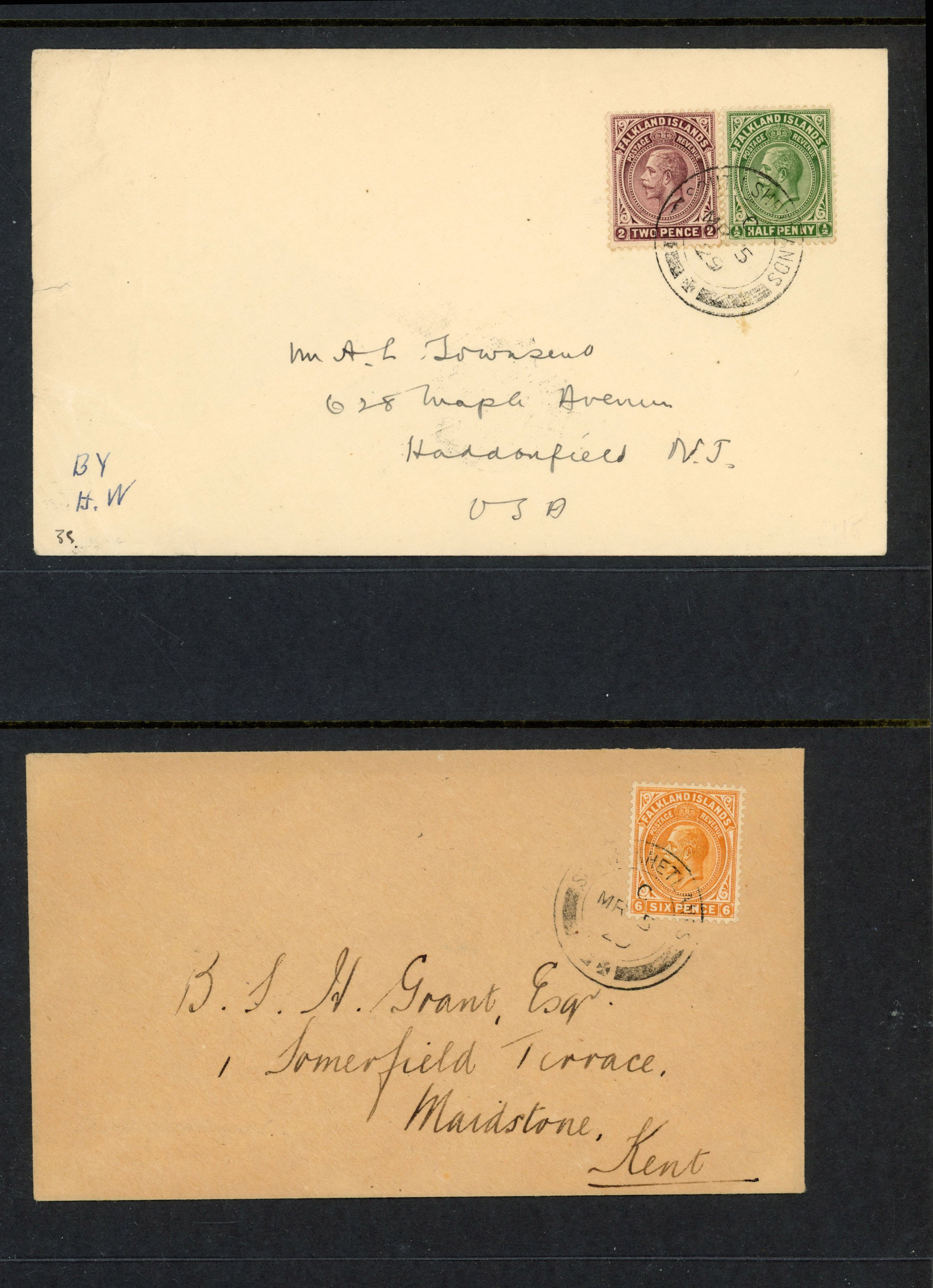 Falkland Is Dependencies 1929 two South Shetlands covers